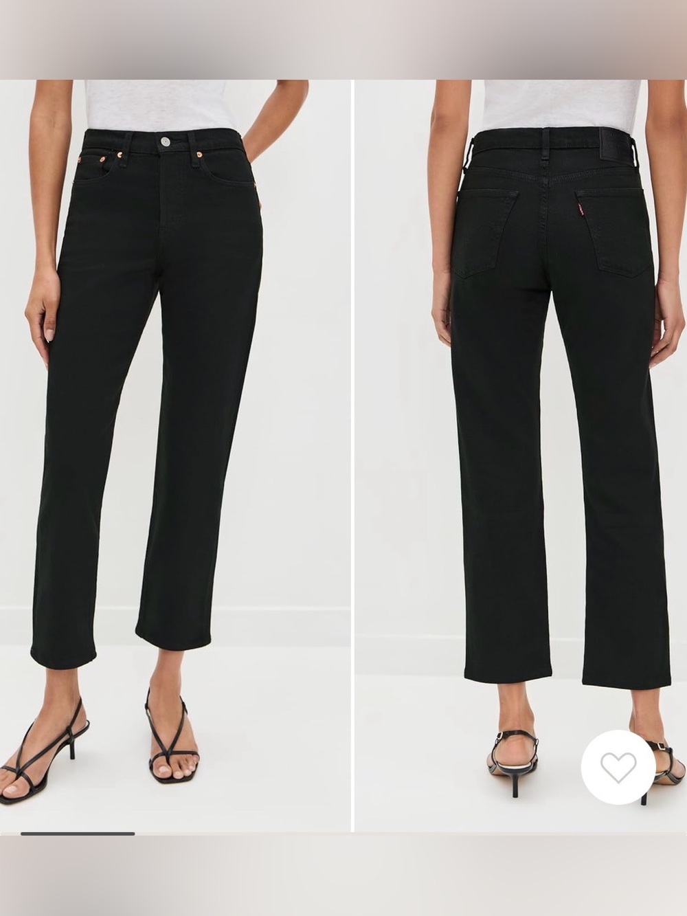 Levi’s Wedgie Straight Black Jeans (23)